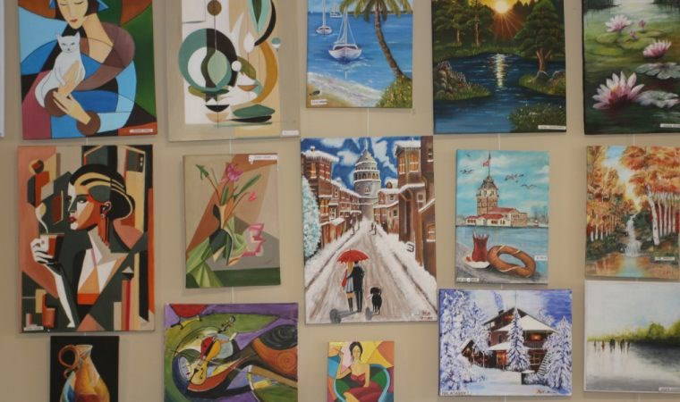 'Her Renk Zenginliğimizdir' resim sergisi Kartallı sanatseverlerle buluştu