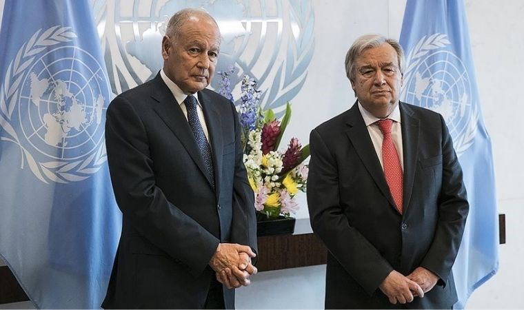 Arap Birliği Genel Sekreteri, Manama'da Guterres ile 