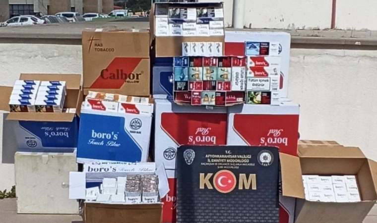 Afyonkarahisar'da kaçak sigara operasyonu