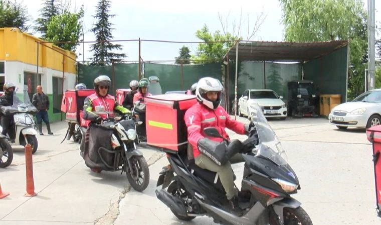 Ankara'da motokuryeler Ata Emre Akman ve Samet Özgül anısına konvoy yaptı