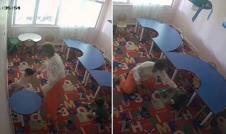Tutuklandı! Kreş müdürünün çocuklara şiddet uyguladığı görüntüler ortaya çıktı