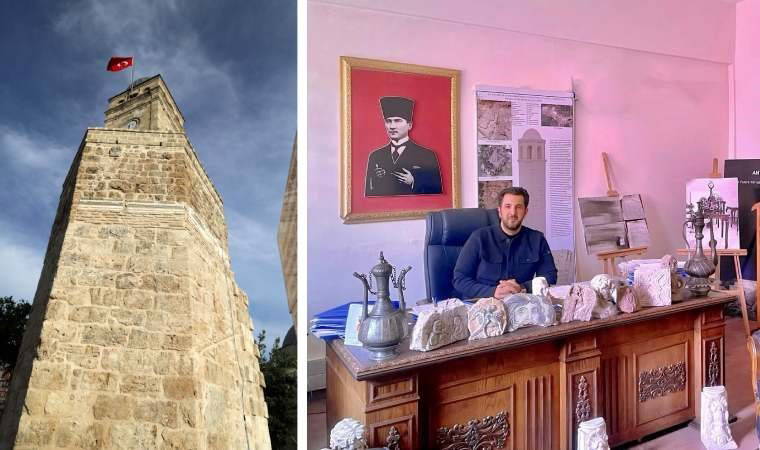 Saat kulesindeki bayrak kaldı, müdür gitti