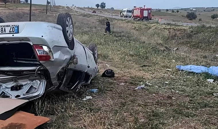 Antalya'da otomobil, takla attı: 2 ölü, 3 yaralı