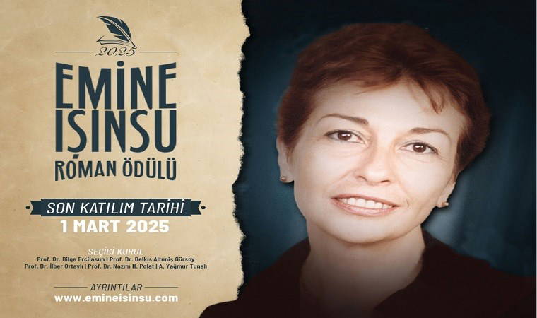 2025 Emine Işınsu Roman Ödülü başvuruları açıldı