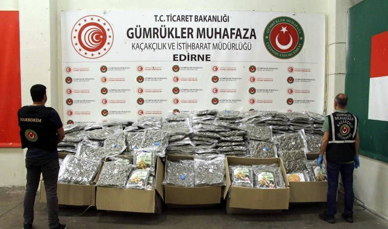 Kapıkule'de TIR'da 370 kilo esrar ele geçirildi