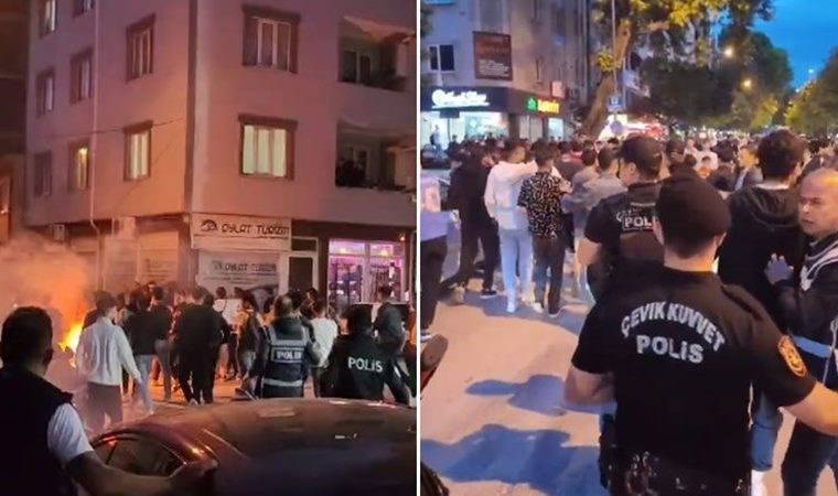 Taş ve havai fişek attılar… Galatasaray ve Fenerbahçe taraftarları birbirine girdi!