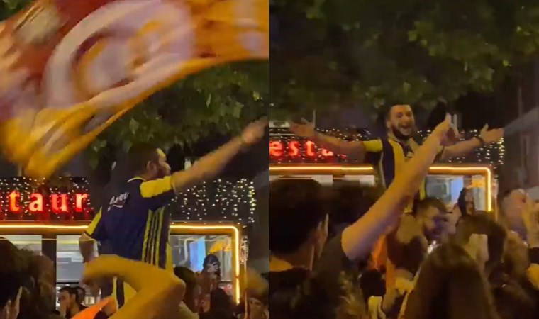 Fenerbahçeli taraftar, Galatasaray'ın şampiyonluğunu kutladı!