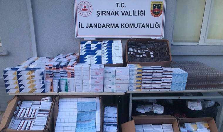 Şırnak’ta 3 milyon liralık kaçak ilaç ele geçirildi: 2 gözaltı