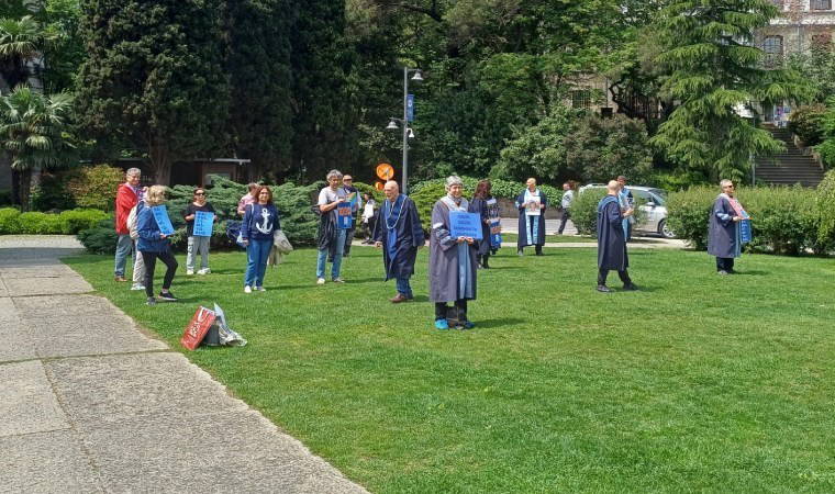 Boğaziçi’nde hukuksuz ‘kayyım’ kararları protesto edildi