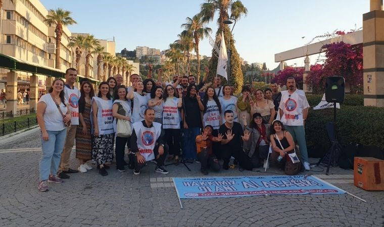 Özel sektör öğretmenleri “taban maaş” için eylemde