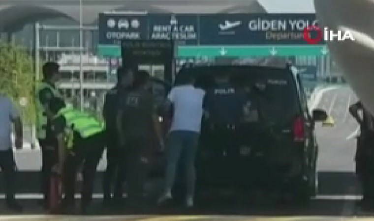 İstanbul Havalimanı girişinde panik anları!