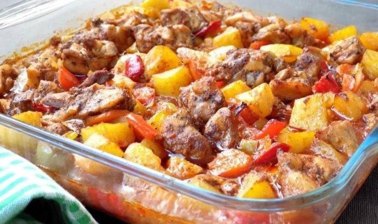 Bol proteinli ve sağlıklı: Fırında Sebzeli Tavuk Sote tarifi