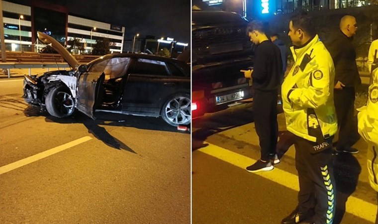 İbrahim Hacıosmanoğlu'nun oğlu trafik kazası yaptı