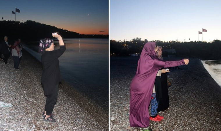 Baharın habercisi Hıdırellez'de dileklerini denizle buluşturdular