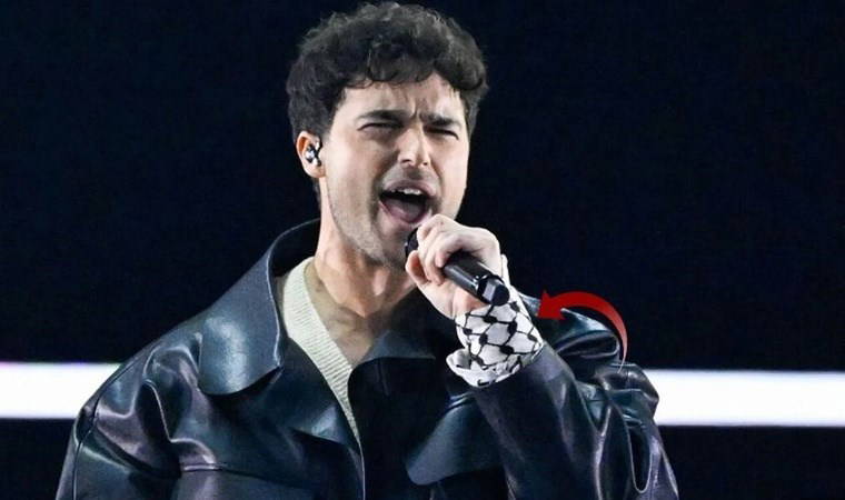 Filistin asıllı İsveçli şarkıcıdan Eurovision'da 'kefiye' ile Filistin mesajı