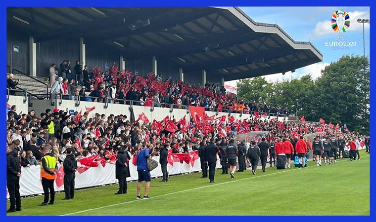 EURO 2024'e günler kala milli takımın ilk idmanına yoğun ilgi!