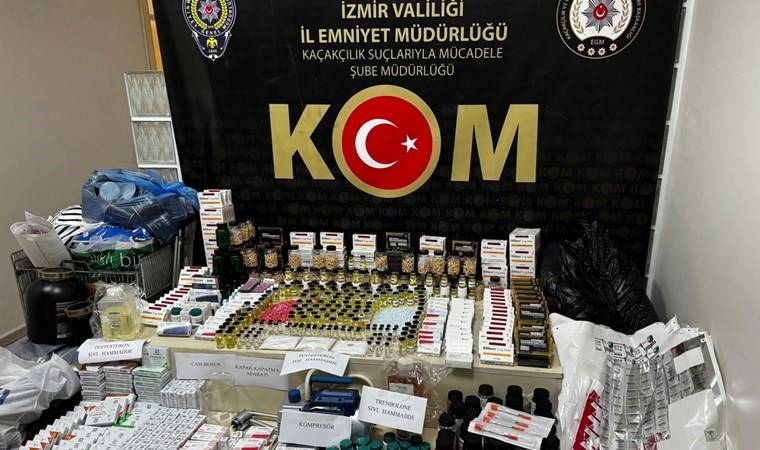 Sahte vücut geliştirme ilacı üretimi yapan 4 kişi yakalandı