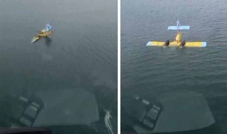 THK uçağı Bafa Gölü'ne battı!