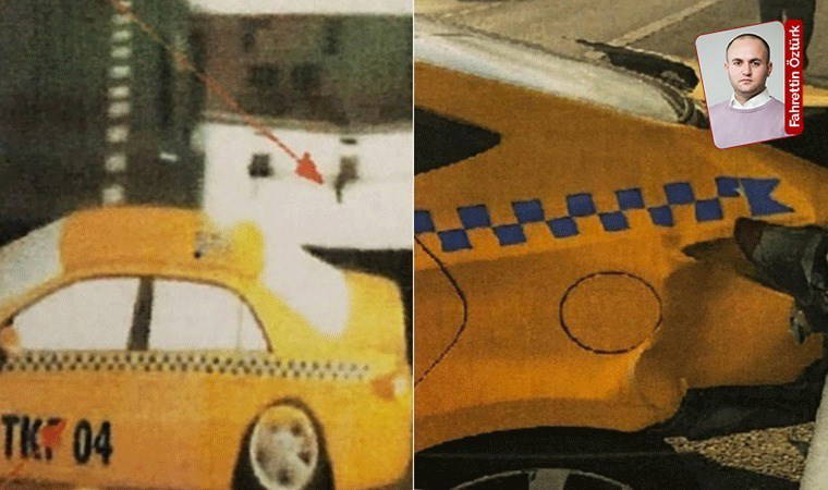 Taksiye binen turiste TOMA çarptı