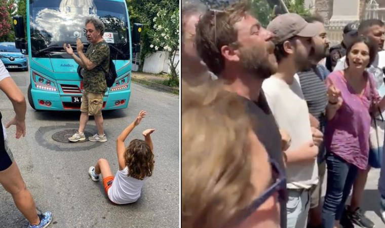 Adalıların İETT'ye 'minibüs' tepkisine polis müdahalesi: Gözaltılar var!