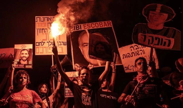 Netanyahu hükümetinin istifası talebiyle...