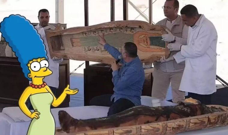 3.500 yıllık bir Mısır mumyasından The Simpsons karakteri çıktı
