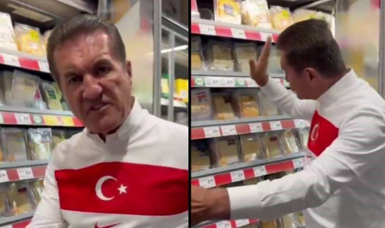 Mustafa Sarıgül şimdi de Almanya'da market raflarını tokatladı