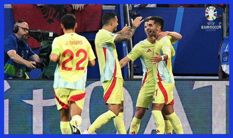 Arnavutluk veda etti: İspanya güle oynaya son 16 turunda!