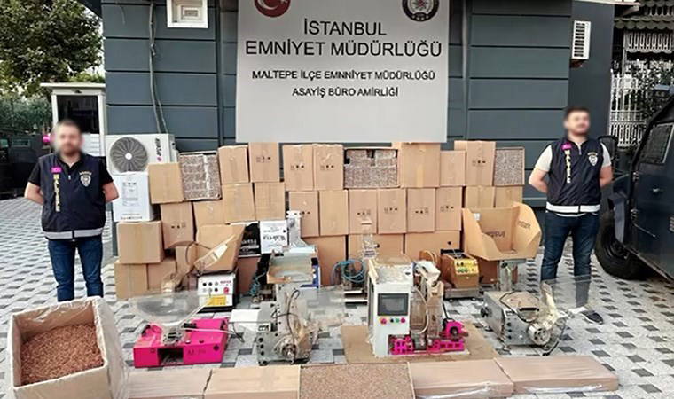 İstanbul Maltepe'de 'kaçak sigara' operasyonu