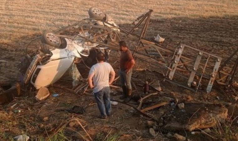 Manisa’da otomobil tarlaya uçtu: 1 ölü
