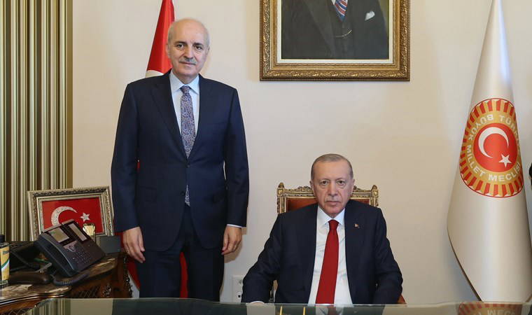 Erdoğan, TBMM Başkanı Kurtulmuş'u ziyaret etti