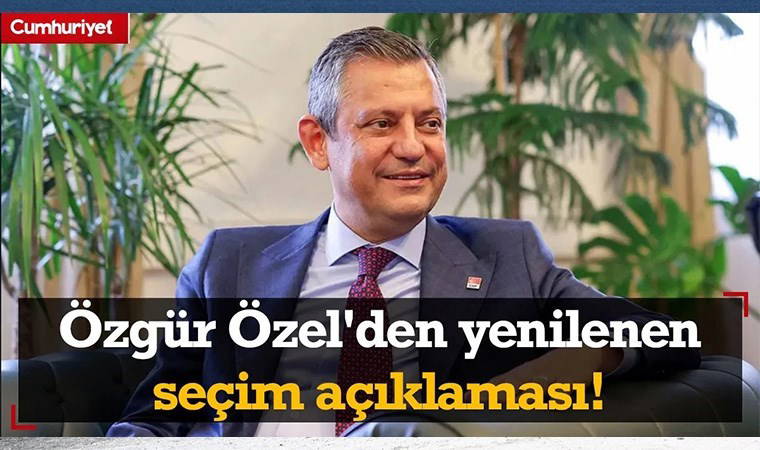 31 Mart rüzgarı devam ediyor... Özgür Özel'den yenilenen seçim açıklaması
