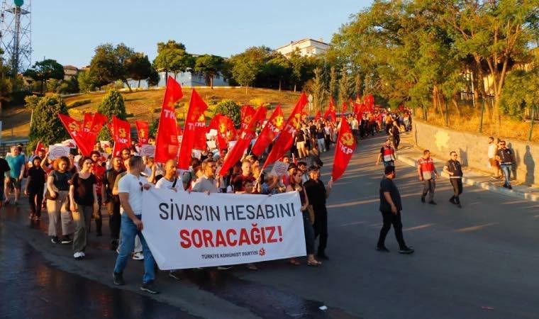 Sivas Katliamı'nın 31. yılında TKP'den anma yürüyüşü