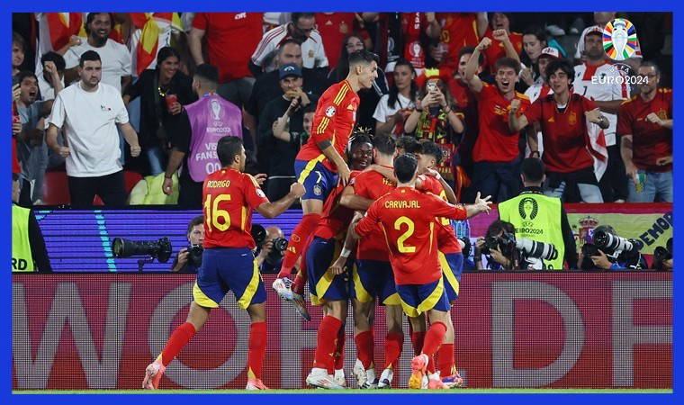 Gürcistan, EURO 2024'e veda etti: İspanya, farklı kazanarak çeyrek finalde!