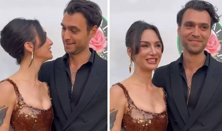 Birce Akalay ve Hakan Kurtaş ödül törenine katıldı, bakışları gündem oldu!