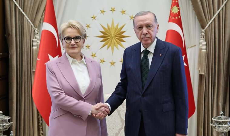 Son dakika... Saray'da sürpriz görüşme: Erdoğan ve Akşener bir araya geldi