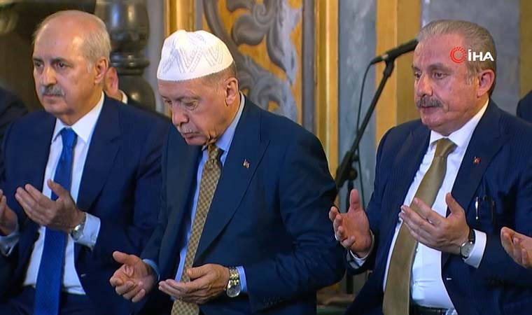 Erdoğan Ayasofya'da icazet törenine katıldı