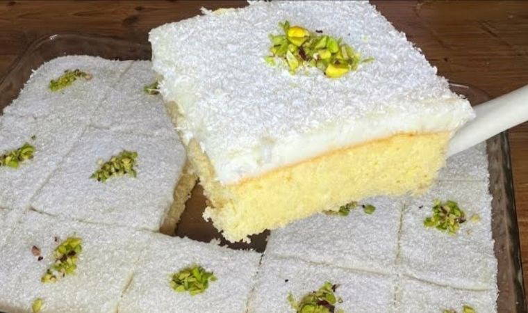 Hafifliğiyle midenizi yormayacak enfes lezzet: Gelin pastası tarifi...