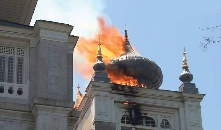 Üniversitede yangın...