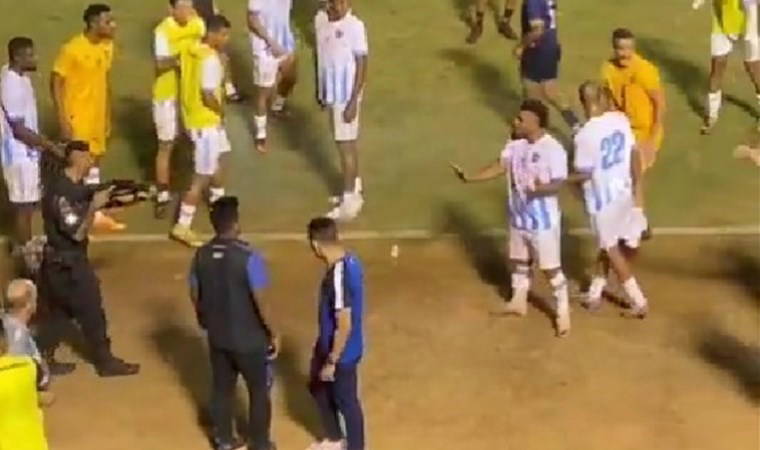 Brezilya'da skandal olay: Futbolcuyu bacağından vurdu!