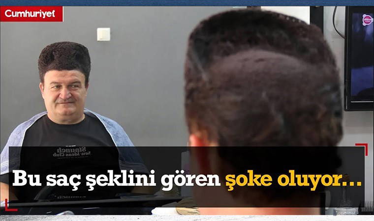 Eskişehirli yurttaş saçlarına kalpak şekli verdiriyor: Her gün böyle bakımlı gezmeyi seviyorum...