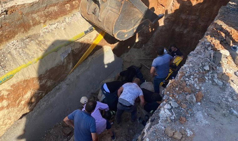 Sanayi bölgesinde göçük