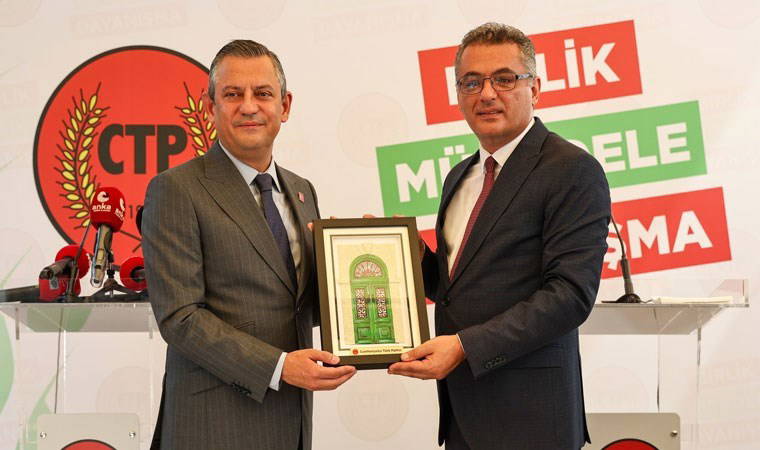 Özgür Özel, Kıbrıs'ta Türk Partisi Genel Başkanı ile buluştu