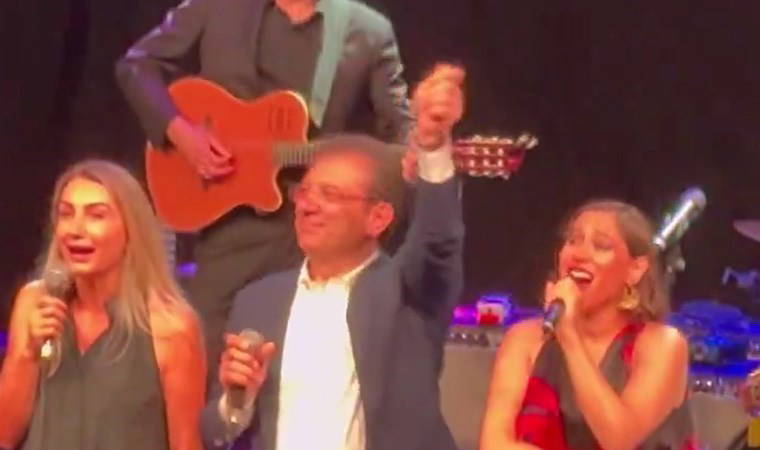 İmamoğlu çifti Pink Martini konserinde 'Aşkın Bahardı' şarkısını söyleyip dans etti