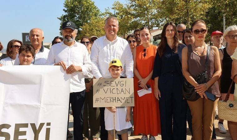 Urla’da sokak hayvanları yasa teklifi protestosu