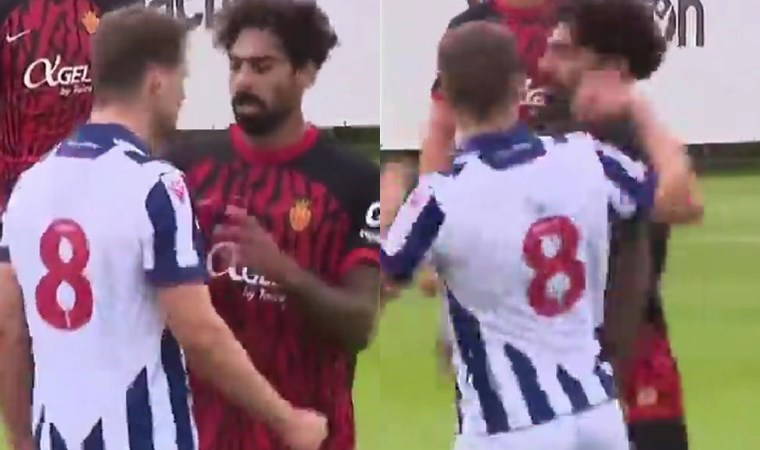 Hazırlık maçında ortalık karıştı