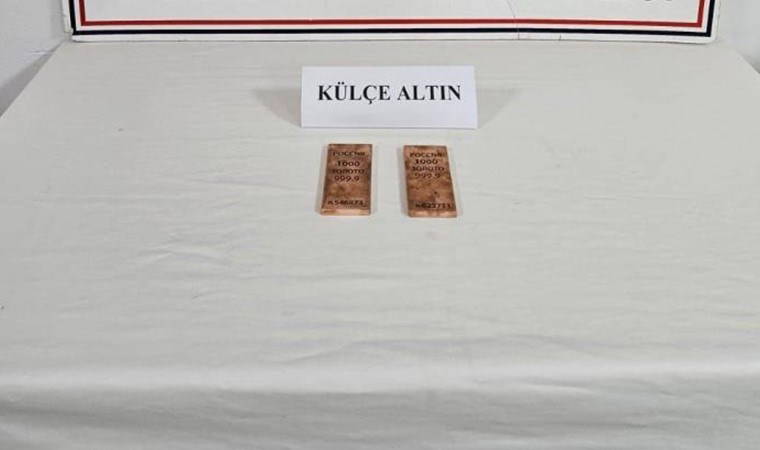 2 kilogram külçe altın ele geçirildi: 1 gözaltı