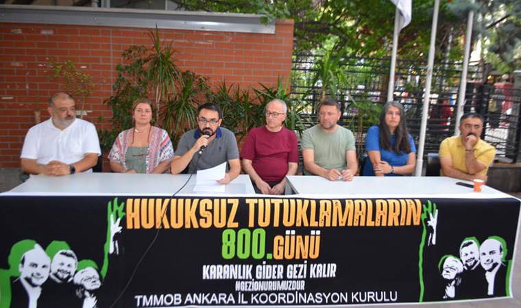 Gezi davası... TMMOB: 'Hukuksuz tutuklama kararının üzerinden 800 gün geçti'