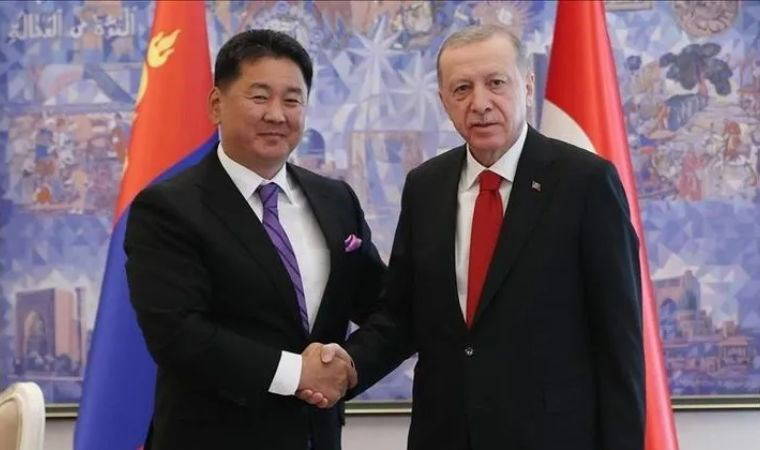 Erdoğan, Khurelsukh ile bir araya geldi