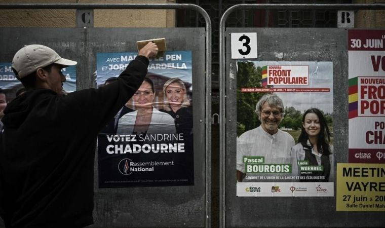 Fransa'da erken genel seçimin ikinci turunda aşırı sağın salt çoğunluğu beklenmiyor